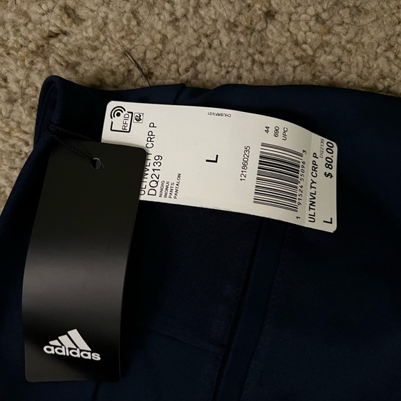 Adidas Women’s Gold Pants - Navy Blue - Picture 2 of 4